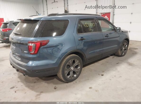 1FM5K8GT1JGA75342 2018 FORD FORD EXPLORER Blue Задня права чверть