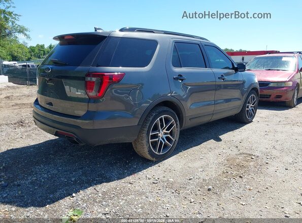 1FM5K8GT2GGC00714 2016 FORD EXPLORER Gray Tył prawy