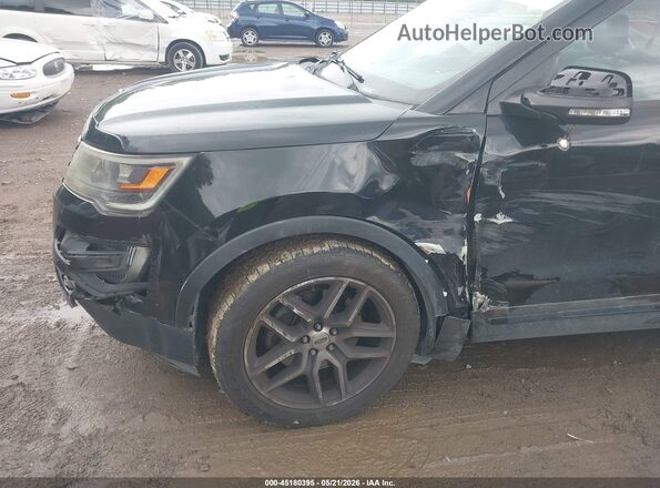 1FM5K8GT3GGA32744 2016 FORD EXPLORER Черный Вид спереди