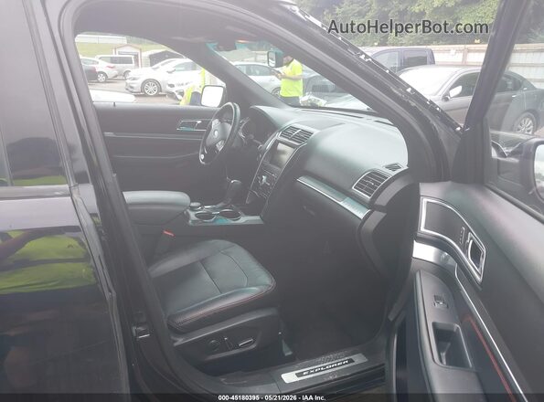 1FM5K8GT3GGA32744 2016 FORD EXPLORER Черный Вид салона спереди