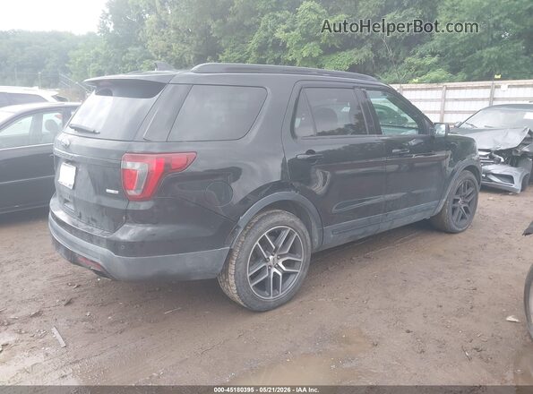1FM5K8GT3GGA32744 2016 FORD EXPLORER Черный Задняя правая четверть