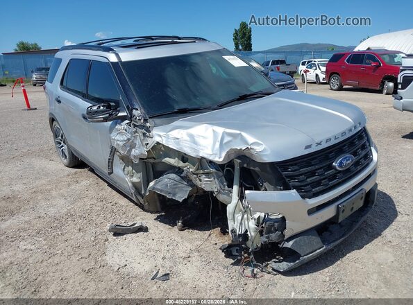 1FM5K8GT3HGC05454 2017 FORD EXPLORER Silver წინა ხედი