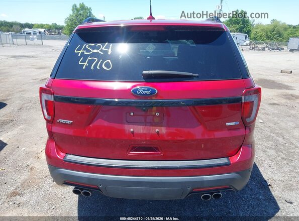 1FM5K8GT3JGC64607 2018 FORD EXPLORER Red 