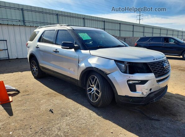 1FM5K8GT3KGA77059 2019 FORD EXPLORER Silver Առջևի աջ