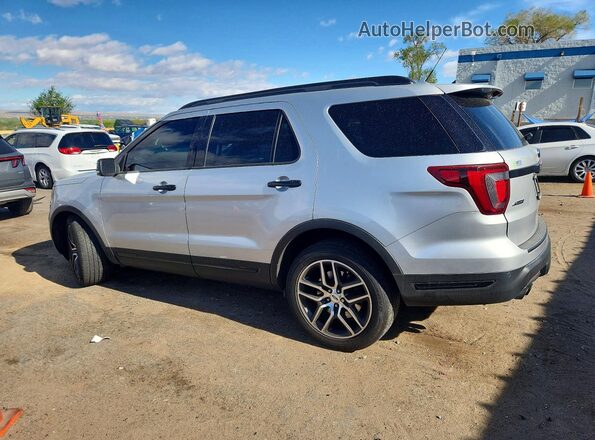 1FM5K8GT3KGA77059 2019 FORD EXPLORER Silver Հետևի ձախ