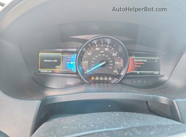 1FM5K8GT3KGA77059 2019 FORD EXPLORER Silver Սարքավորումների վահանակի տեսք