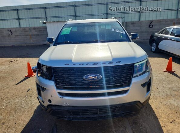 1FM5K8GT3KGA77059 2019 FORD EXPLORER Silver Դիմացի տեսք