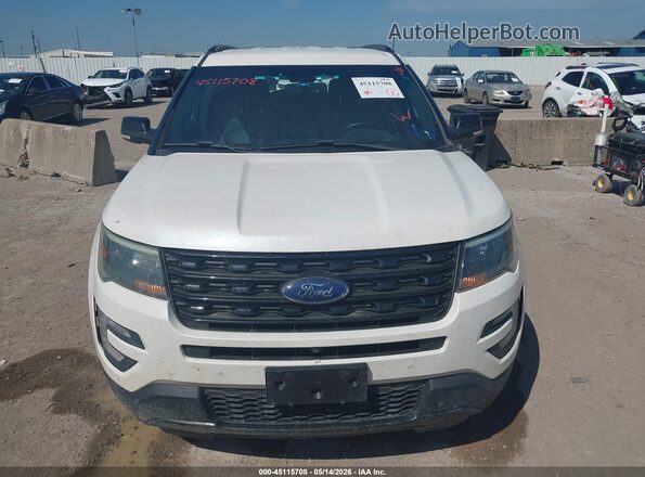 1FM5K8GT4GGC03940 2016 FORD EXPLORER White Սարքավորումների վահանակի տեսք