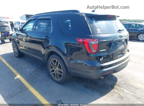 1FM5K8GT4JGC80119 2018 FORD EXPLORER Black Rear left