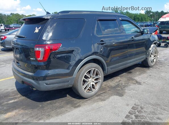 1FM5K8GT4JGC80119 2018 FORD EXPLORER Black Rear right