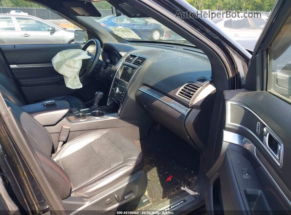 1FM5K8GT4JGC80119 2018 FORD EXPLORER Black Front interior view
