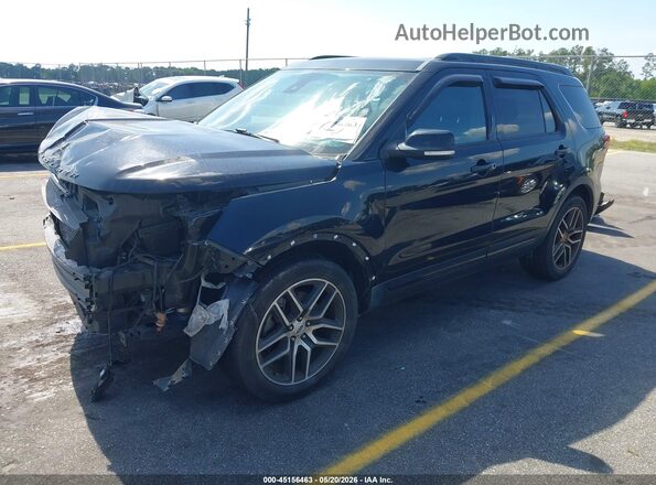 1FM5K8GT4JGC80119 2018 FORD EXPLORER Black Front left