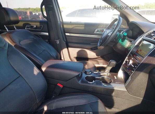 1FM5K8GT5HGC83380 2017 FORD EXPLORER White Widok wnętrza z przodu