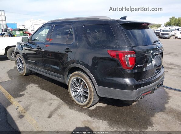 1FM5K8GT6GGA00712 2016 FORD EXPLORER Black Trasero izquierdo