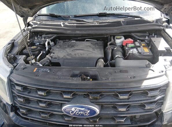 1FM5K8GT6GGA00712 2016 FORD EXPLORER Black Vista trasera