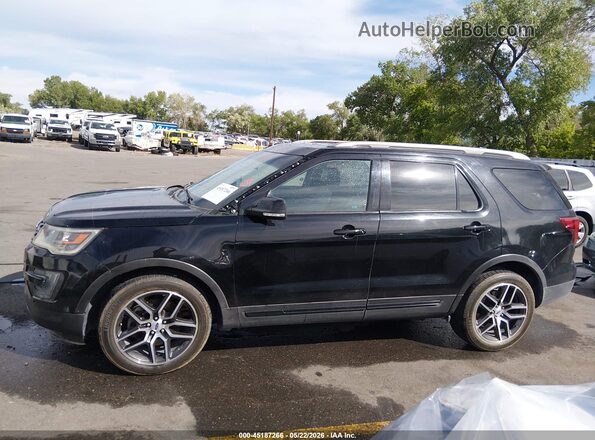 1FM5K8GT6GGA00712 2016 FORD EXPLORER Black Vista interior de 360 grados