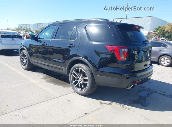 1FM5K8GT6GGC24630 2016 FORD EXPLORER Black უკანა მარცხენა