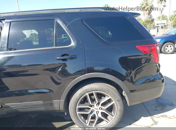 1FM5K8GT6GGC24630 2016 FORD EXPLORER Black წინა ხედი