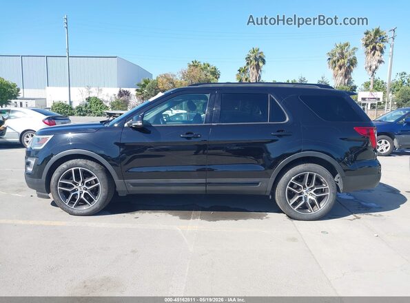 1FM5K8GT6GGC24630 2016 FORD EXPLORER Black სალონის 360-გრადუსიანი ხედი