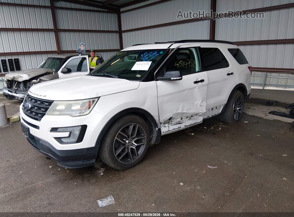 1FM5K8GT7GGC86151 2016 FORD EXPLORER White Front left