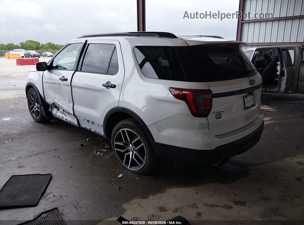 1FM5K8GT7GGC86151 2016 FORD EXPLORER White Rear left