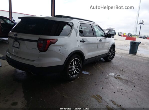 1FM5K8GT7GGC86151 2016 FORD EXPLORER White Rear right