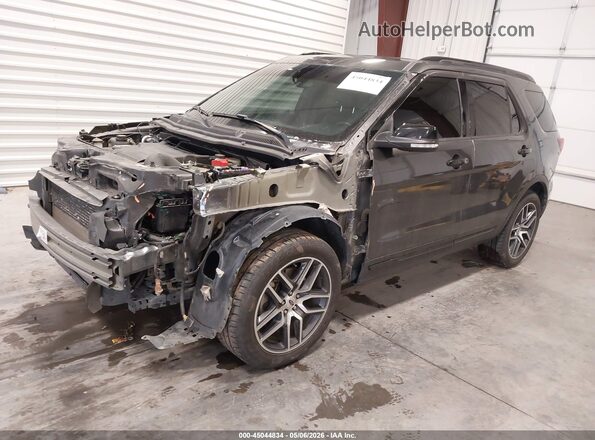 1FM5K8GT8HGD87863 2017 FORD FORD EXPLORER Gray Przód lewy