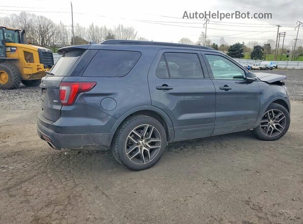 1FM5K8GT9HGD04991 2017 FORD EXPLORER Black Tył prawy