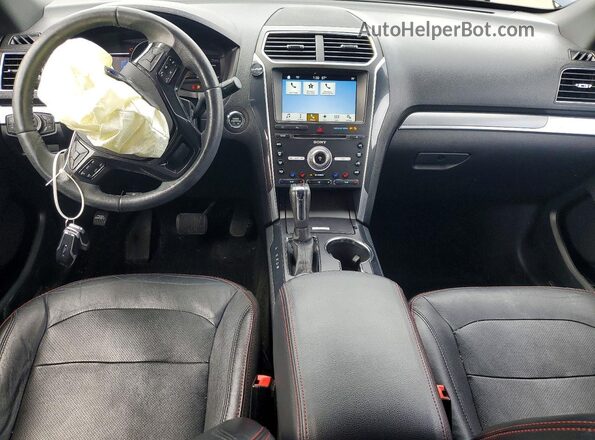 1FM5K8GT9HGD04991 2017 FORD EXPLORER Black Widok deski rozdzielczej