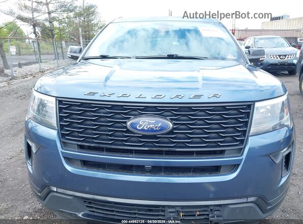 1FM5K8GT9JGC02063 2018 FORD FORD EXPLORER Blue Front view