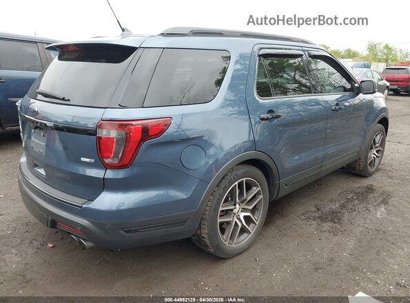 1FM5K8GT9JGC02063 2018 FORD FORD EXPLORER Blue Rear right