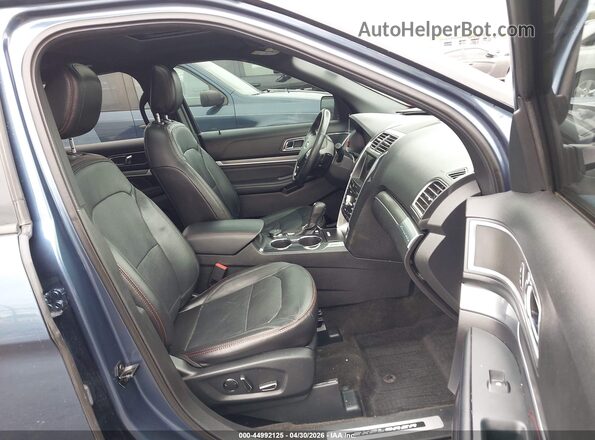 1FM5K8GT9JGC02063 2018 FORD FORD EXPLORER Blue Front interior view