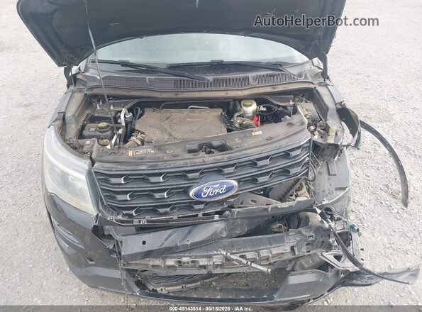 1FM5K8GTXGGB09366 2016 FORD EXPLORER Black Widok z tyłu