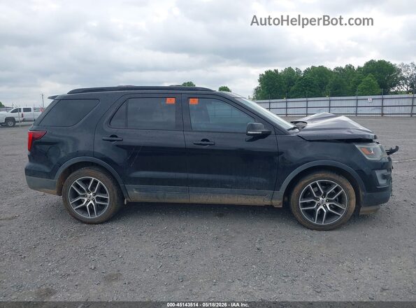 1FM5K8GTXGGB09366 2016 FORD EXPLORER Black Widok wnętrza 360 stopni