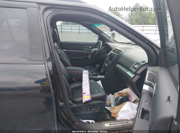 1FM5K8GTXGGB09366 2016 FORD EXPLORER Black Widok wnętrza z przodu