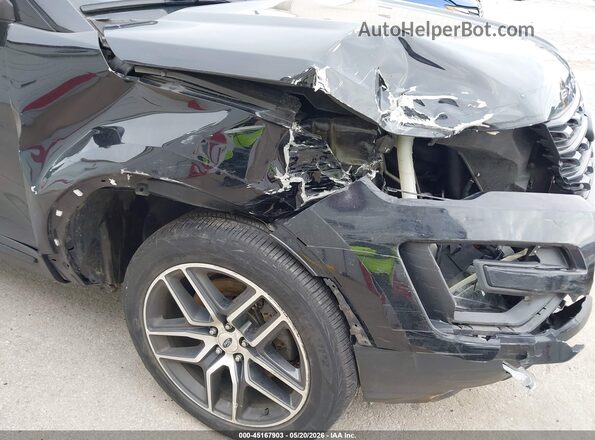 1FM5K8GTXHGD75617 2017 FORD EXPLORER Черный Вид спереди