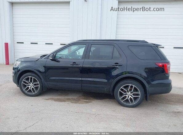 1FM5K8GTXHGD75617 2017 FORD EXPLORER Черный Вид задней части салона