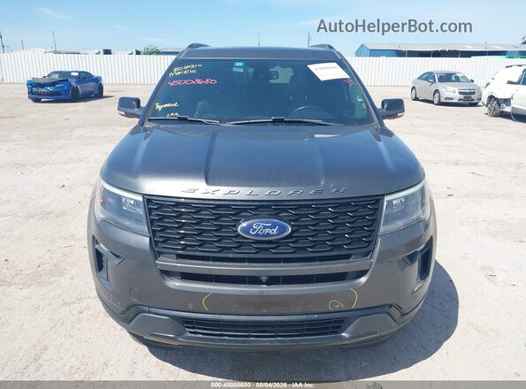 1FM5K8GTXKGA71257 2019 FORD FORD EXPLORER Gray 