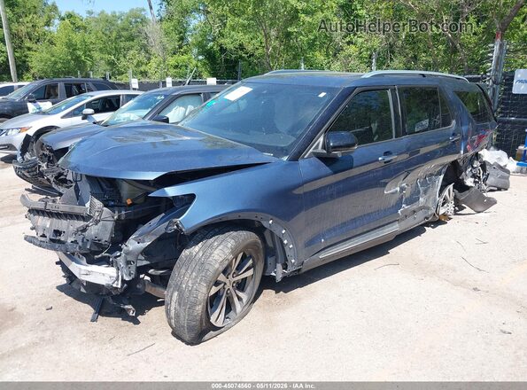 1FM5K8HC4LGC05003 2020 FORD FORD EXPLORER Blue Առջևի ձախ երեք քառորդ տեսարան