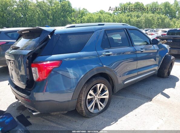 1FM5K8HC4LGC05003 2020 FORD FORD EXPLORER Blue Հետևի աջ