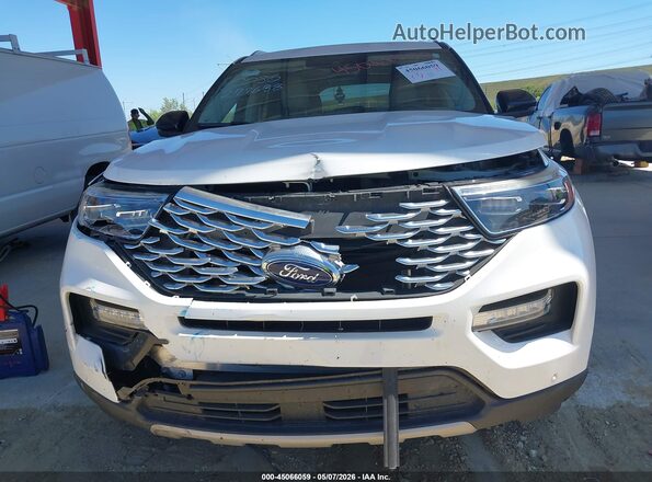 1FM5K8HC7LGC23267 2020 FORD FORD EXPLORER White ხელსაწყოთა პანელის ხედი