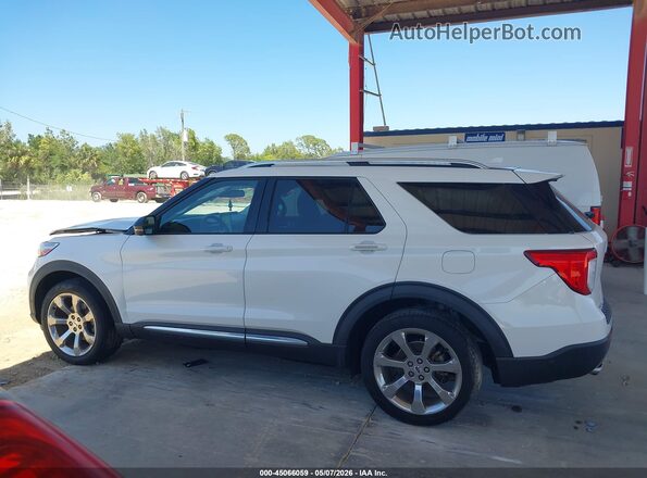 1FM5K8HC7LGC23267 2020 FORD FORD EXPLORER White სალონის 360-გრადუსიანი ხედი