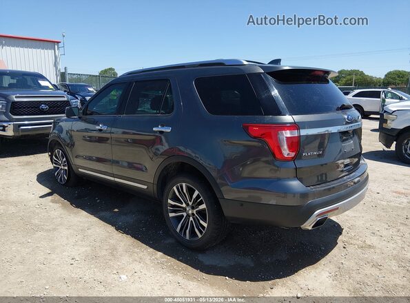 1FM5K8HT0GGC86507 2016 FORD EXPLORER Gray Trasero izquierdo