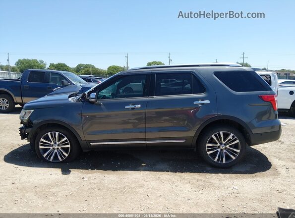 1FM5K8HT0GGC86507 2016 FORD EXPLORER Gray 