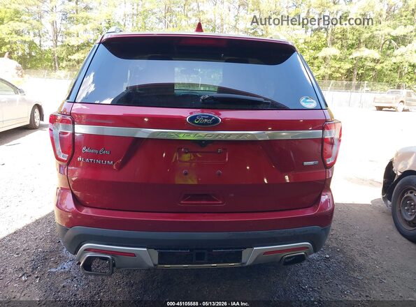 1FM5K8HT1GGB78431 2016 FORD EXPLORER Red 