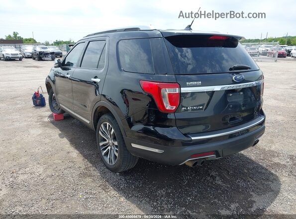 1FM5K8HT1JGA17925 2018 FORD FORD EXPLORER Black Trasero izquierdo