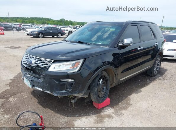 1FM5K8HT1JGA17925 2018 FORD FORD EXPLORER Black Vista tres cuartos delantera izquierda