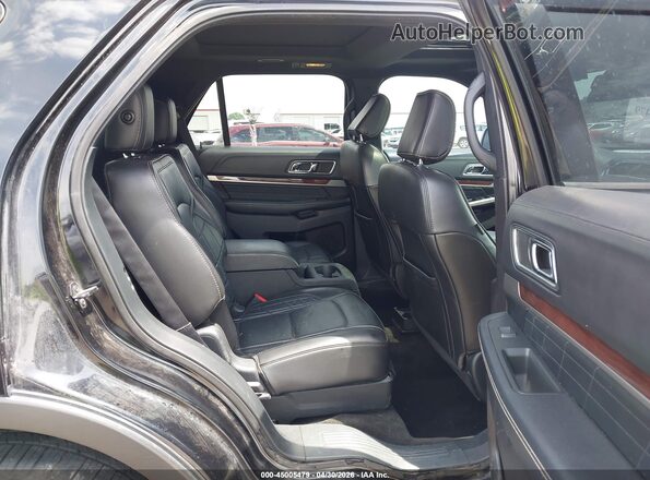 1FM5K8HT1JGA17925 2018 FORD FORD EXPLORER Black Vista de la etiqueta del VIN