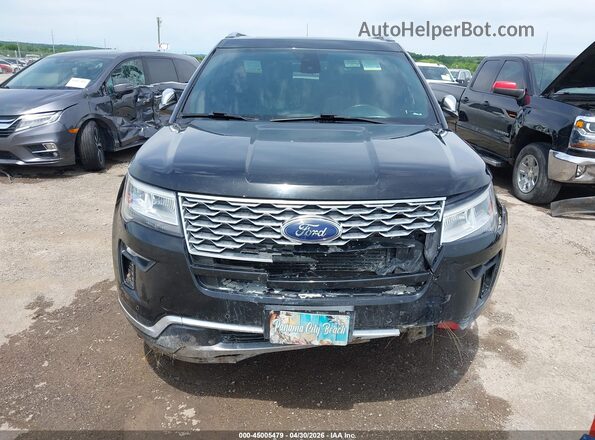 1FM5K8HT1JGA17925 2018 FORD FORD EXPLORER Black Vista del cuadro de instrumentos