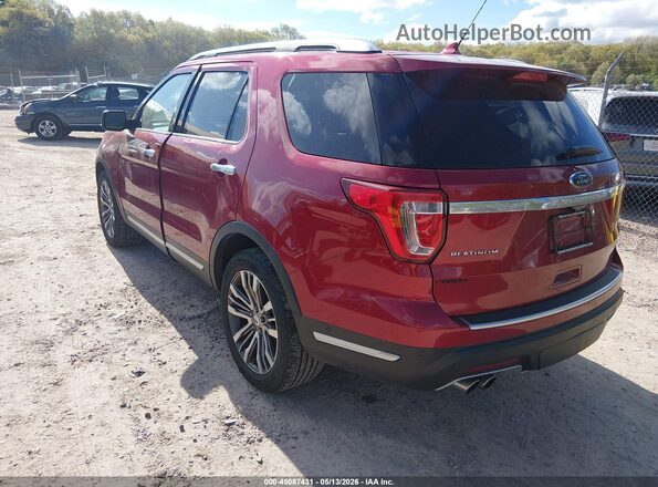 1FM5K8HT1JGB48756 2018 FORD EXPLORER Red 